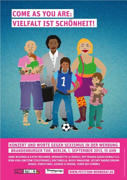 Demo gegen Sexismus in der Werbung