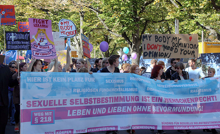 Aktion anlässlich der Bundestagsdebatte (22.2.2018)