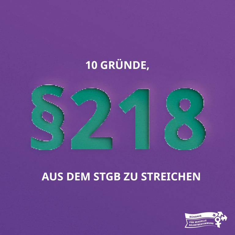 10 Gründe gegen §218