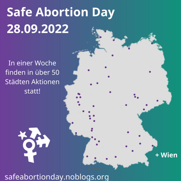 Pressemitteilung: Proteste am Safe Abortion Day in über 50 deutschen Städten